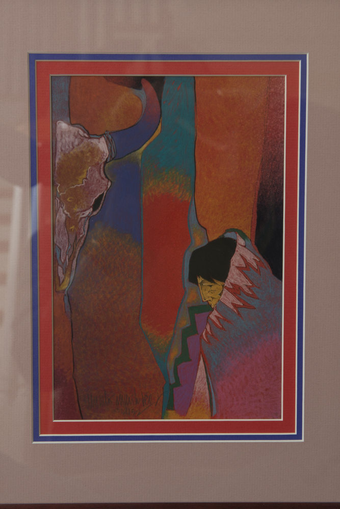 Amado Maurilio Pena Native American Collagraph