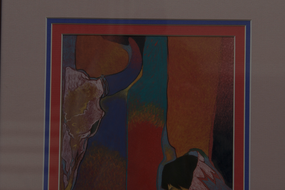 Amado Maurilio Pena Native American Collagraph