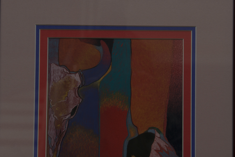 Amado Maurilio Pena Native American Collagraph