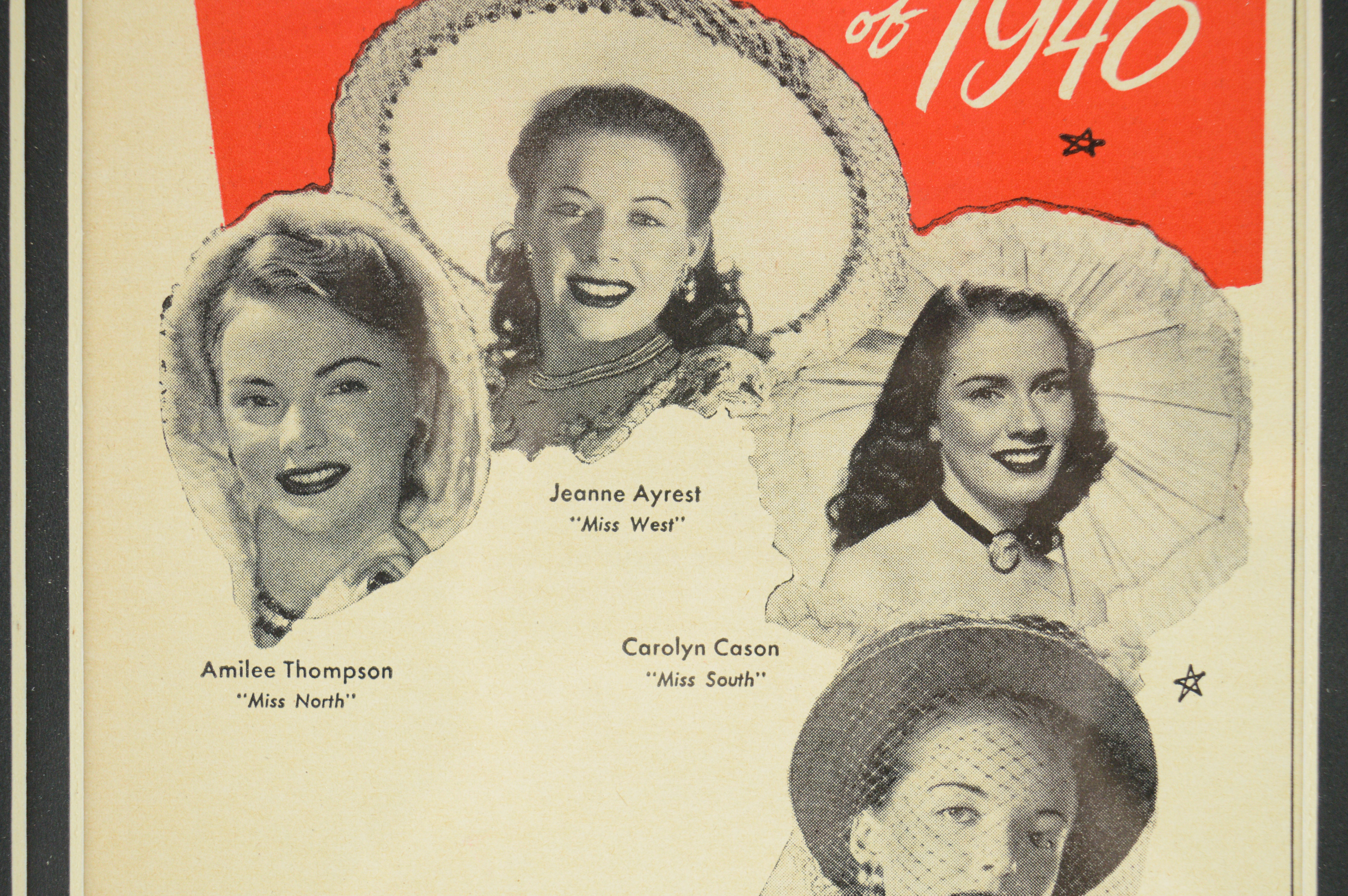 1948  Framed Magazine Advertisement for Dr. Pepper's Calendar Girls