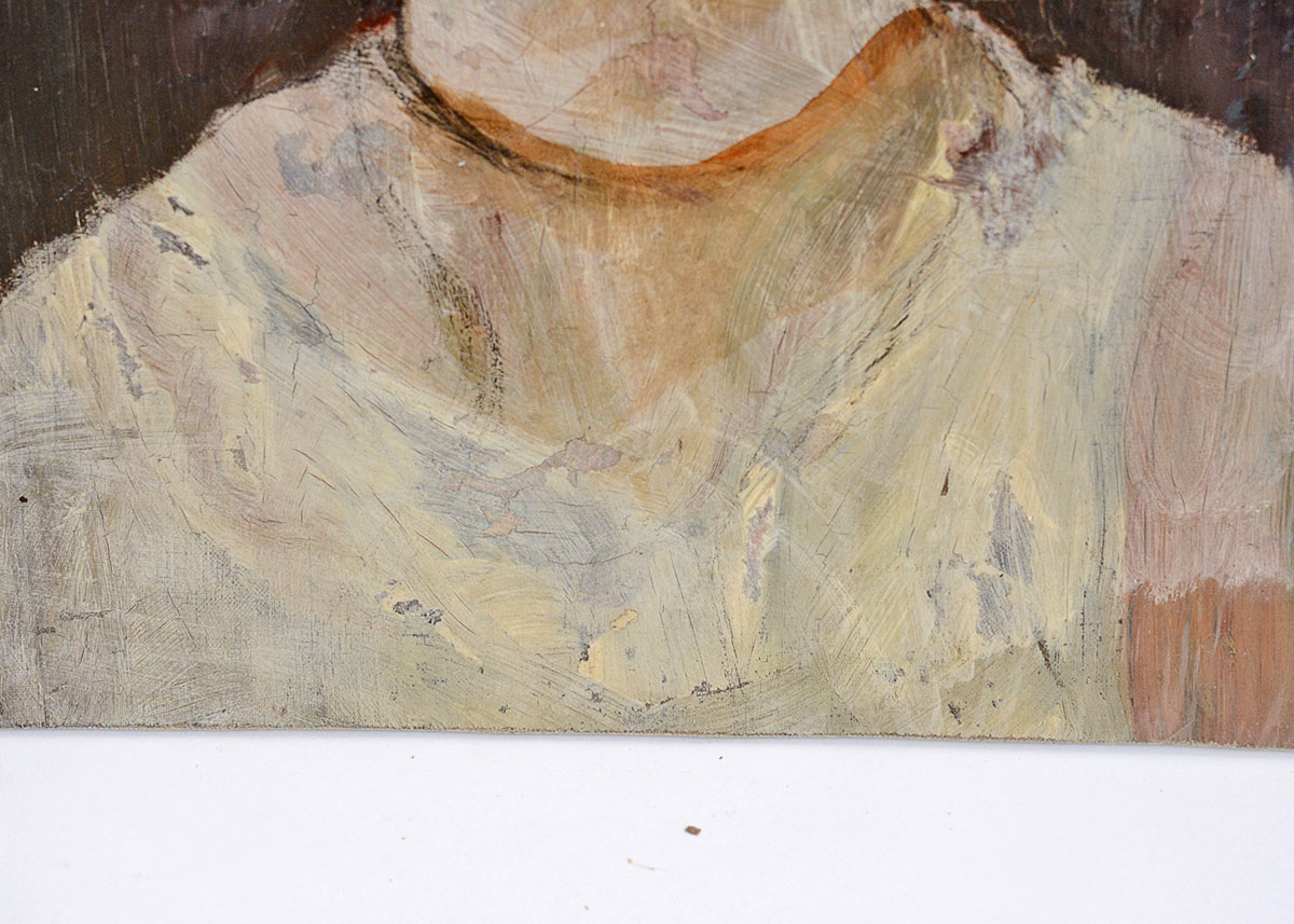 Anne Fleckenstein Oil Portrait of A Young Woman c. 1900