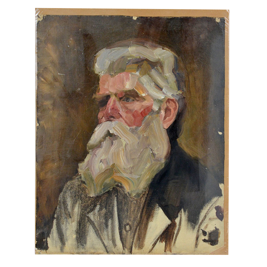 Anne Fleckenstein "Painting of an Older Bearded Man", c. 1900