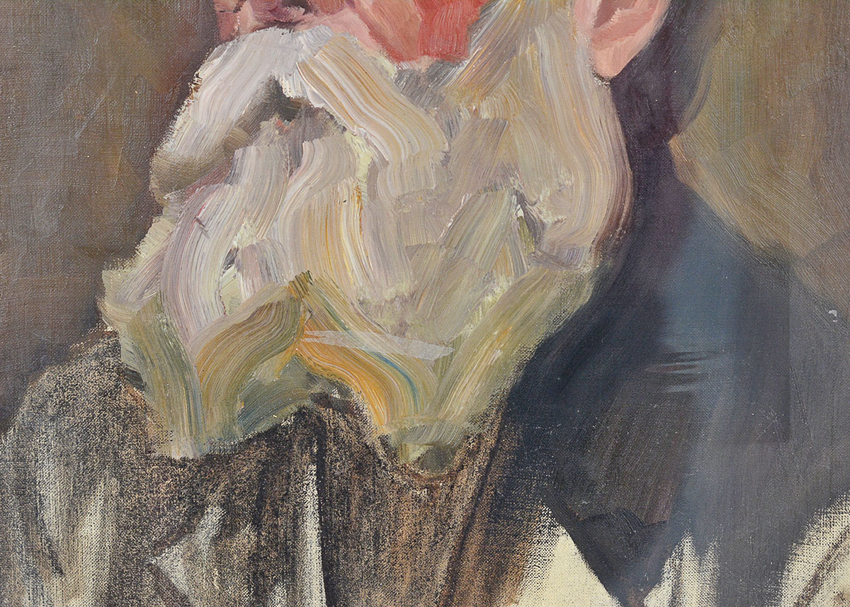Anne Fleckenstein "Painting of an Older Bearded Man", c. 1900