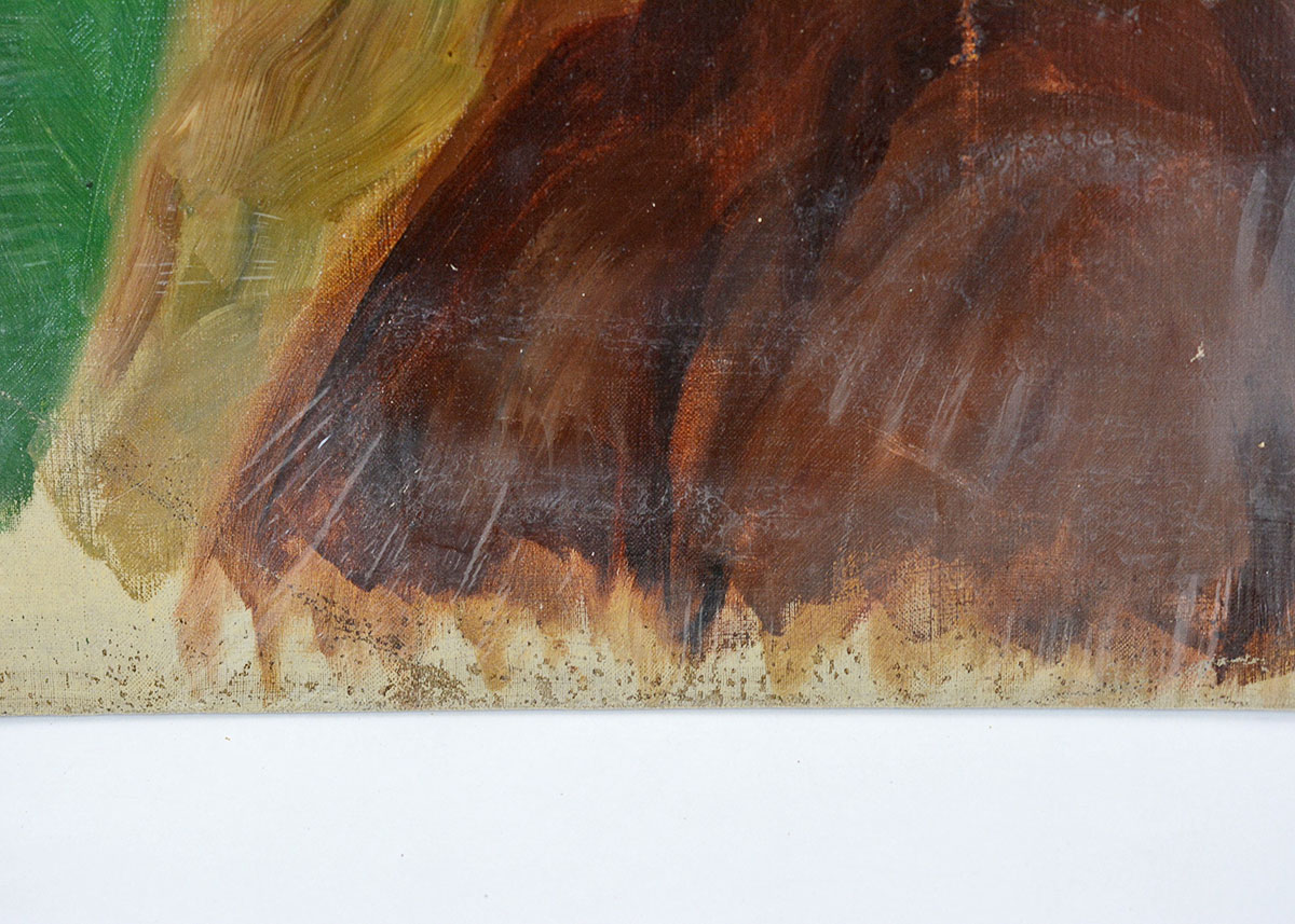 Oil Painting of a Bearded Man By Anne Fleckenstein