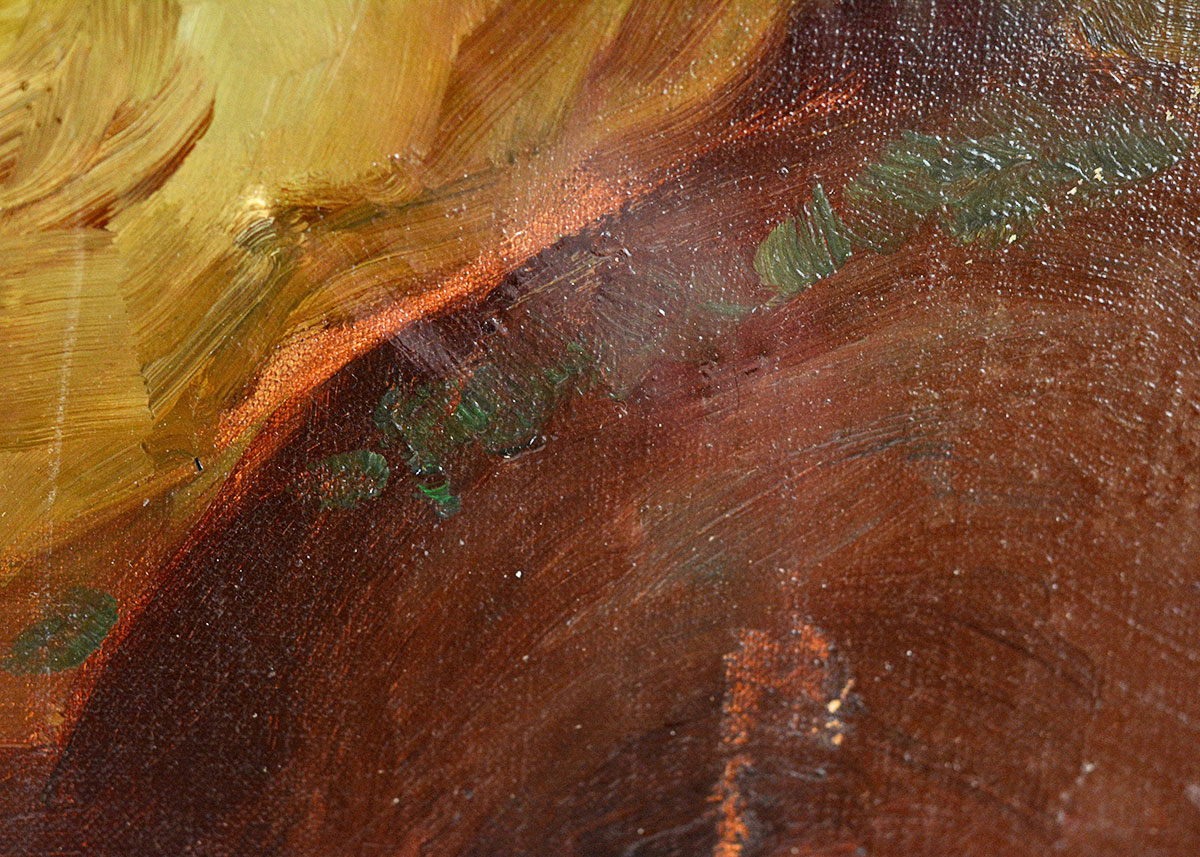 Oil Painting of a Bearded Man By Anne Fleckenstein