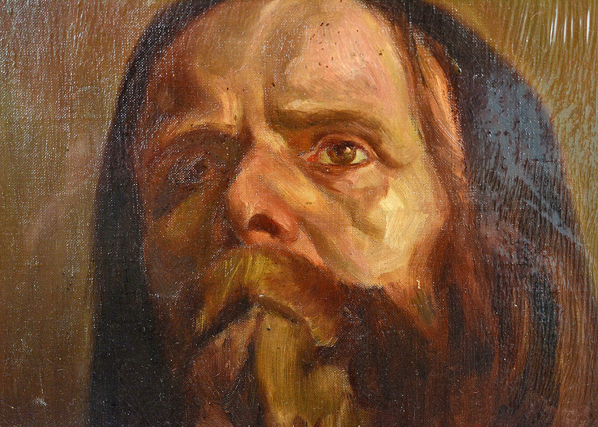 Anne Fleckenstein "Portrait of a Young Bearded Man", c. 1900