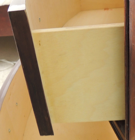 Chippendale Style Night Stand with Black Marble Top