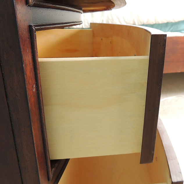 Chippendale Style Night Stand with Black Marble Top