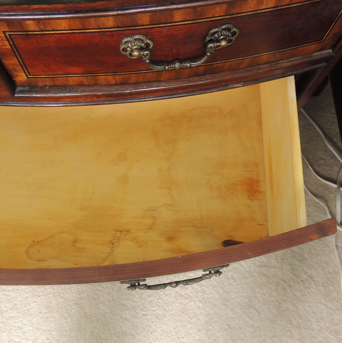 Chippendale Style Night Stand with Black Marble Top