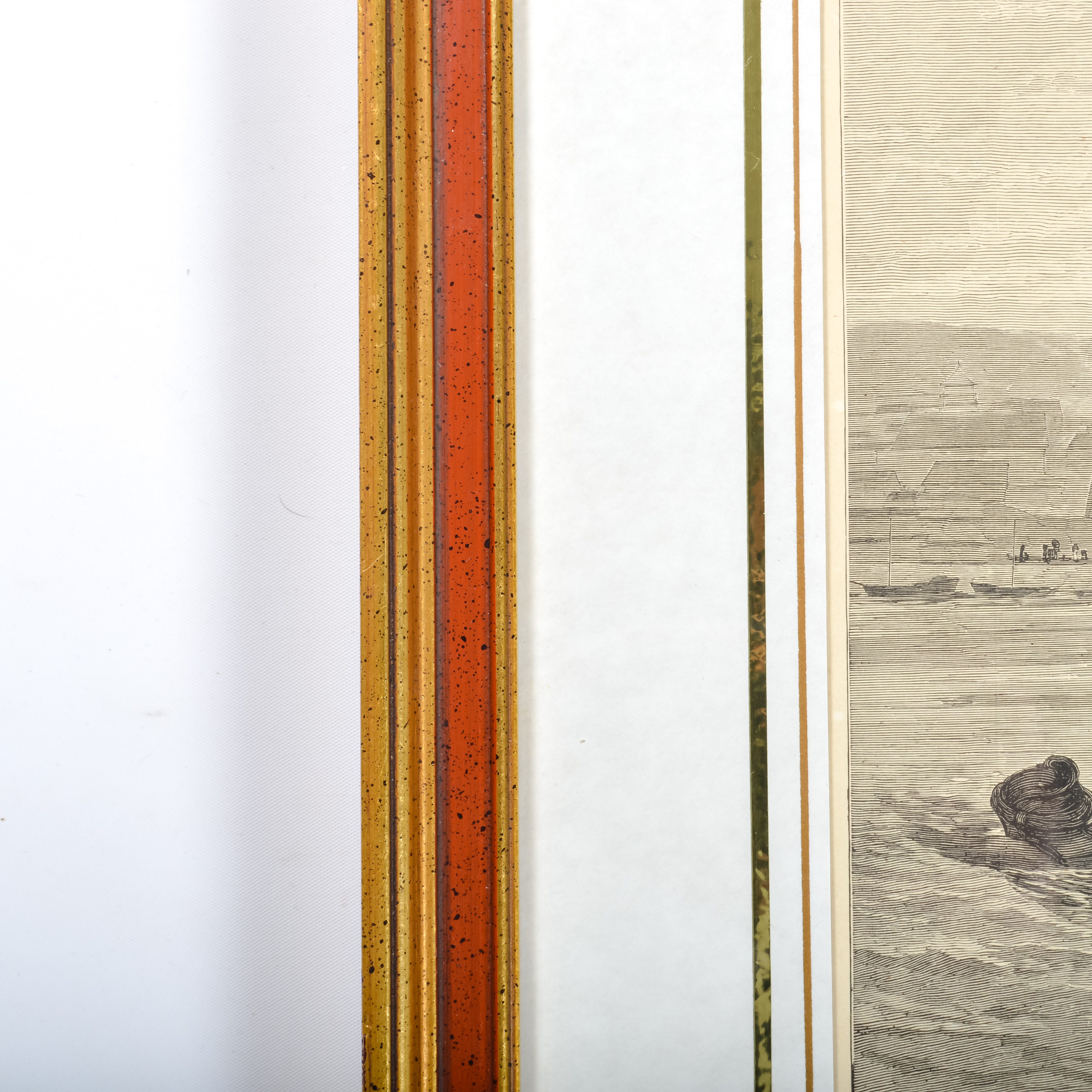 "Le Bac Japonais" Wood Engraving