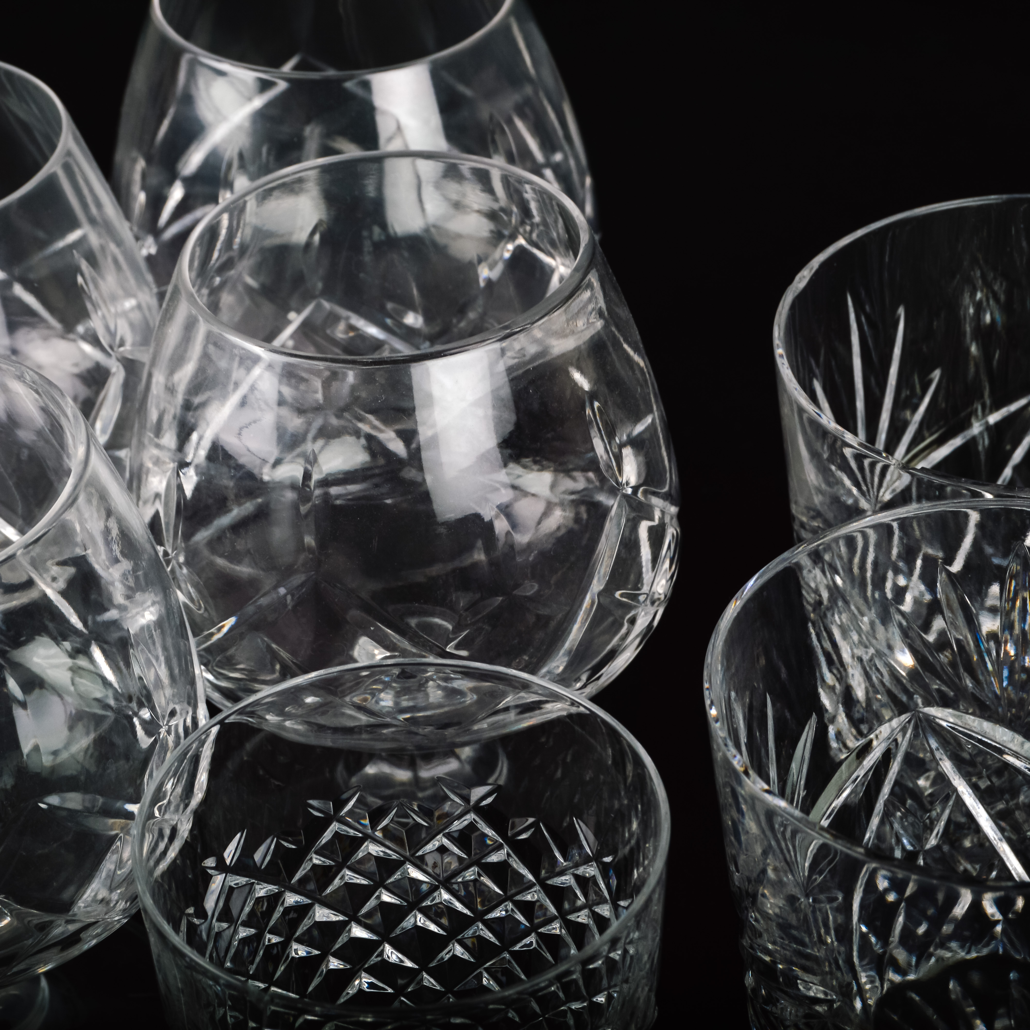 Assortment of Cut Glassware