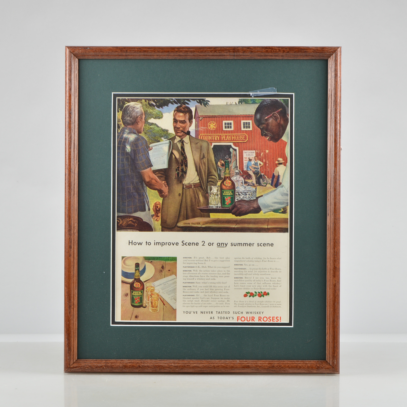 Original 1938 Magazine Advertisement for Four Roses Bourbon