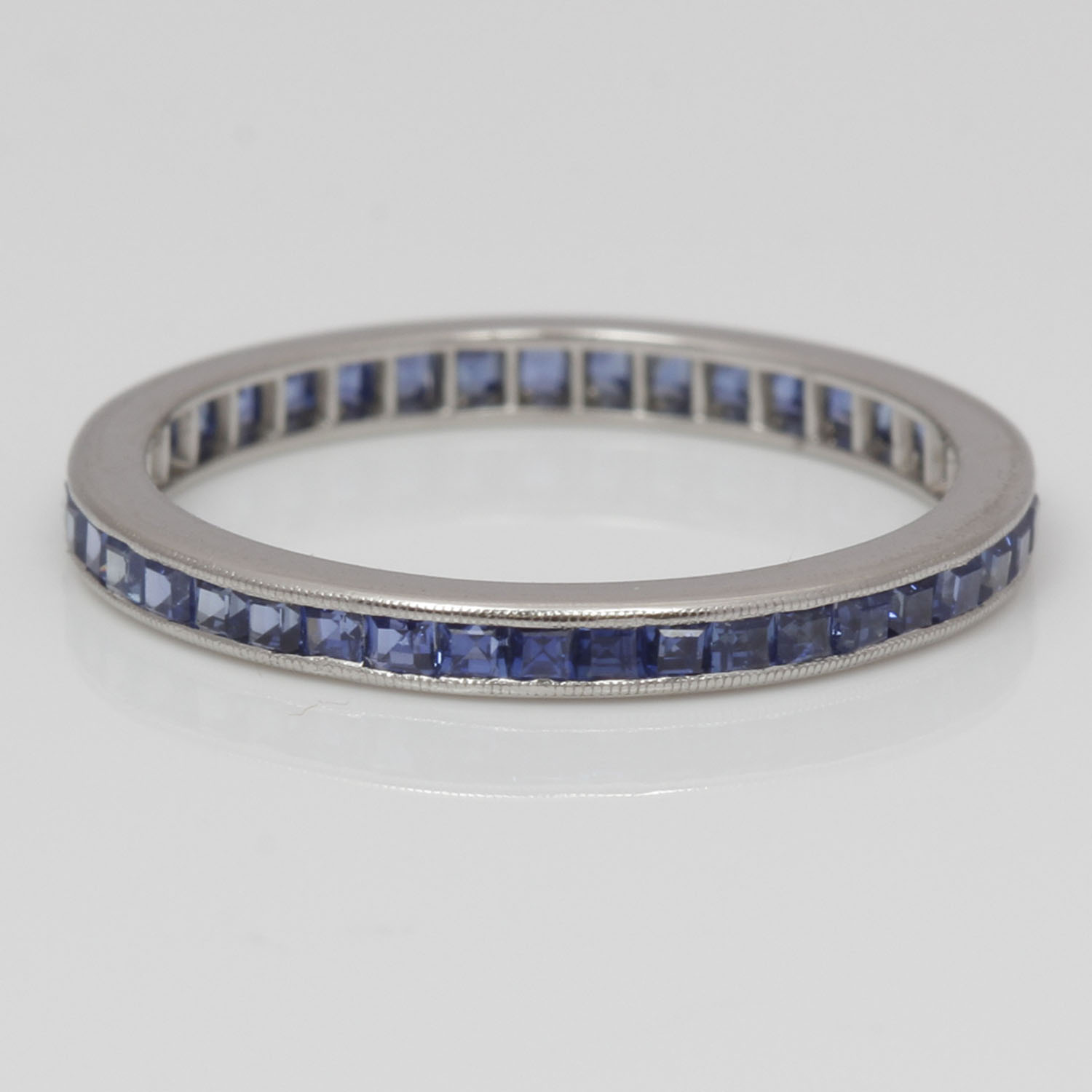 Platinum Tiffany & Co. Sapphire Eternity Band