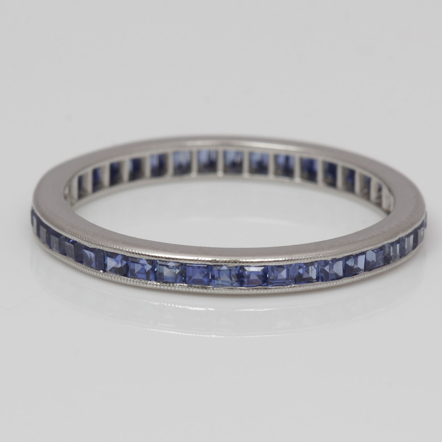 Platinum Tiffany & Co. Sapphire Eternity Band