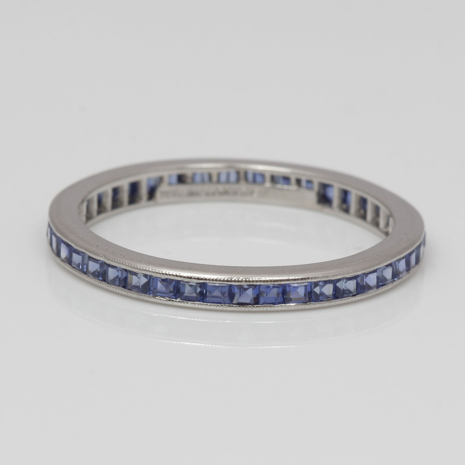 Platinum Tiffany & Co. Sapphire Eternity Band
