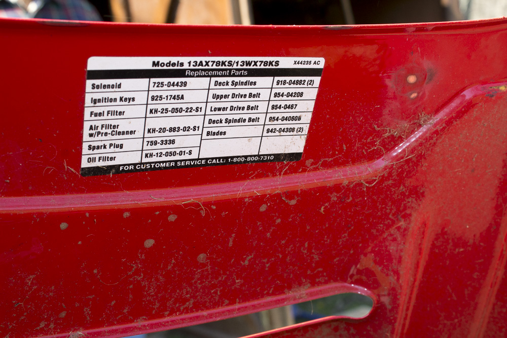 Troy-Bilt Bronco Gas Riding Lawn Mower