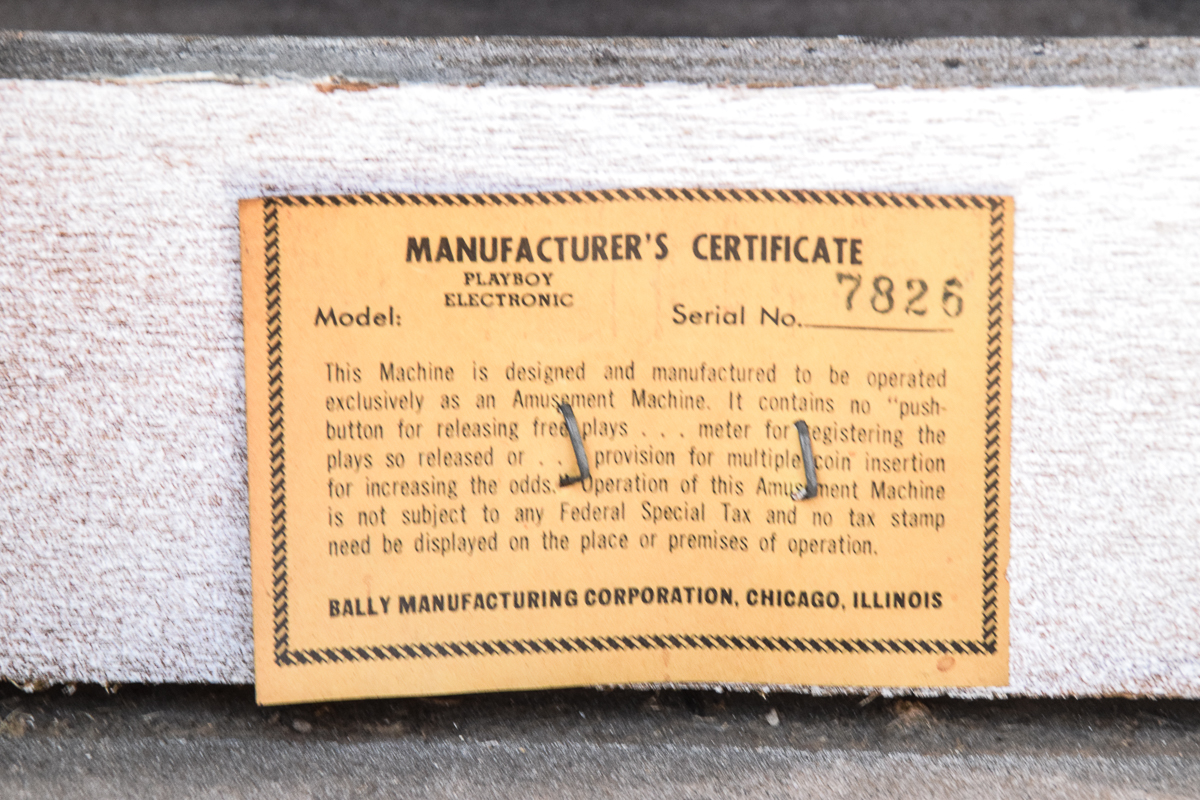 Bally Playboy Pinball Machine