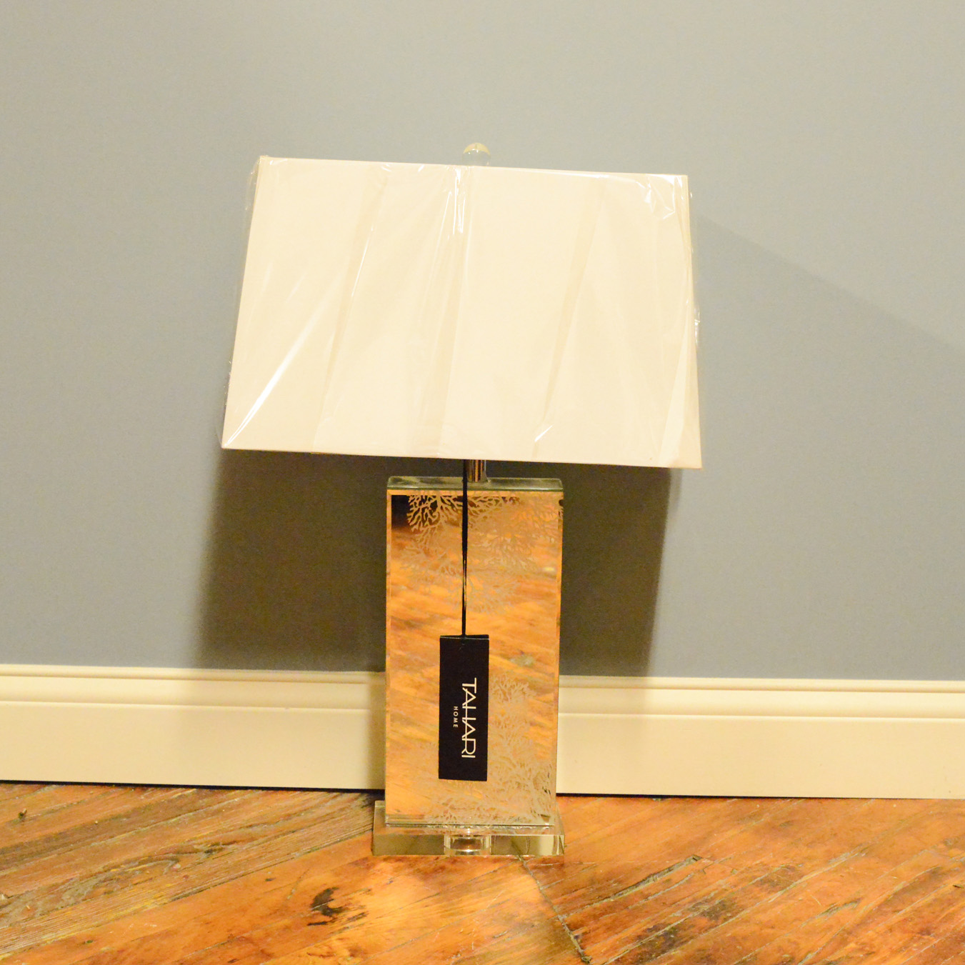 New Tahari Table Lamp with Mirrored Body