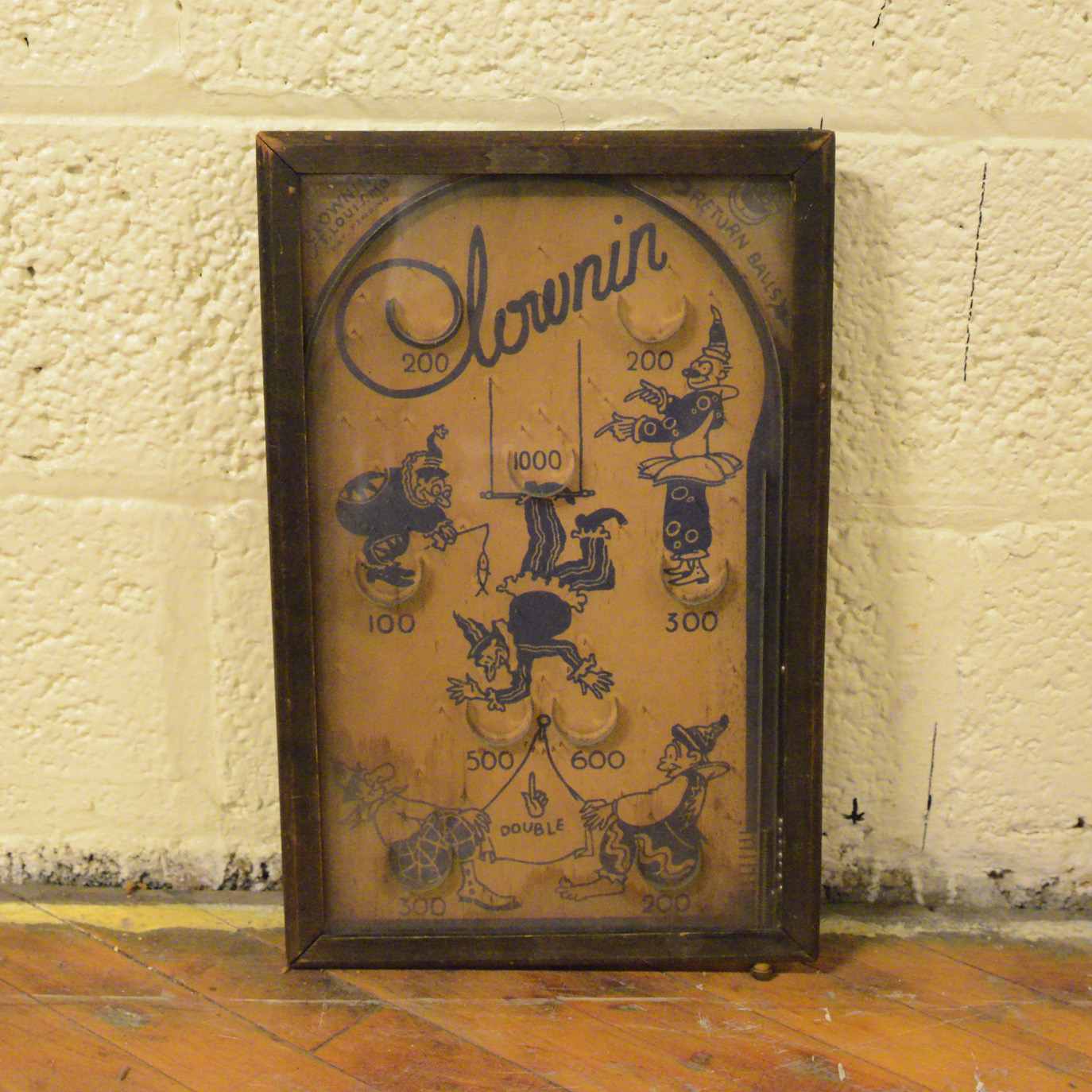 Vintage Miniature Table Top Pinball Game