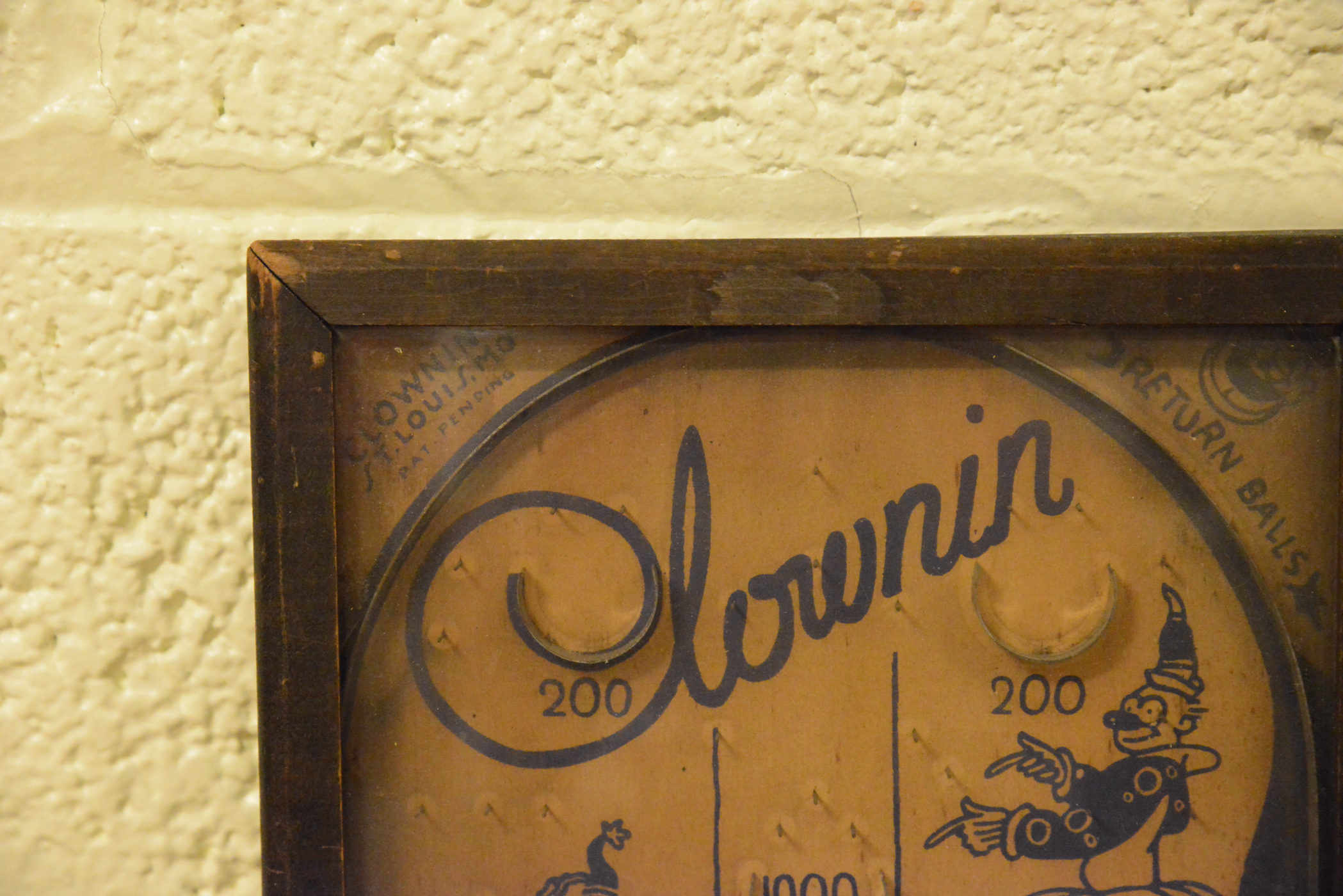 Vintage Miniature Table Top Pinball Game