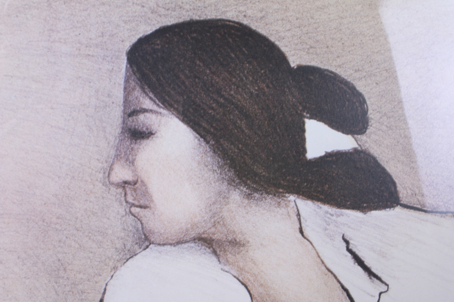 RC Gorman Hand Signed Offset Lithograph "Pottery Keeper"