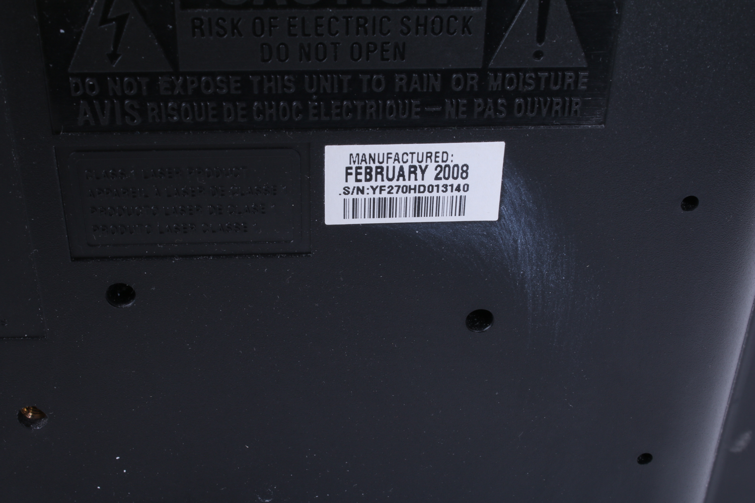 Trutech TV/DVD Player and Audiovox CD Player