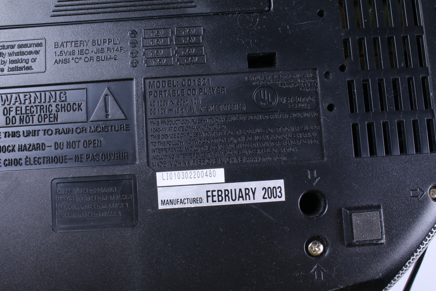 Trutech TV/DVD Player and Audiovox CD Player