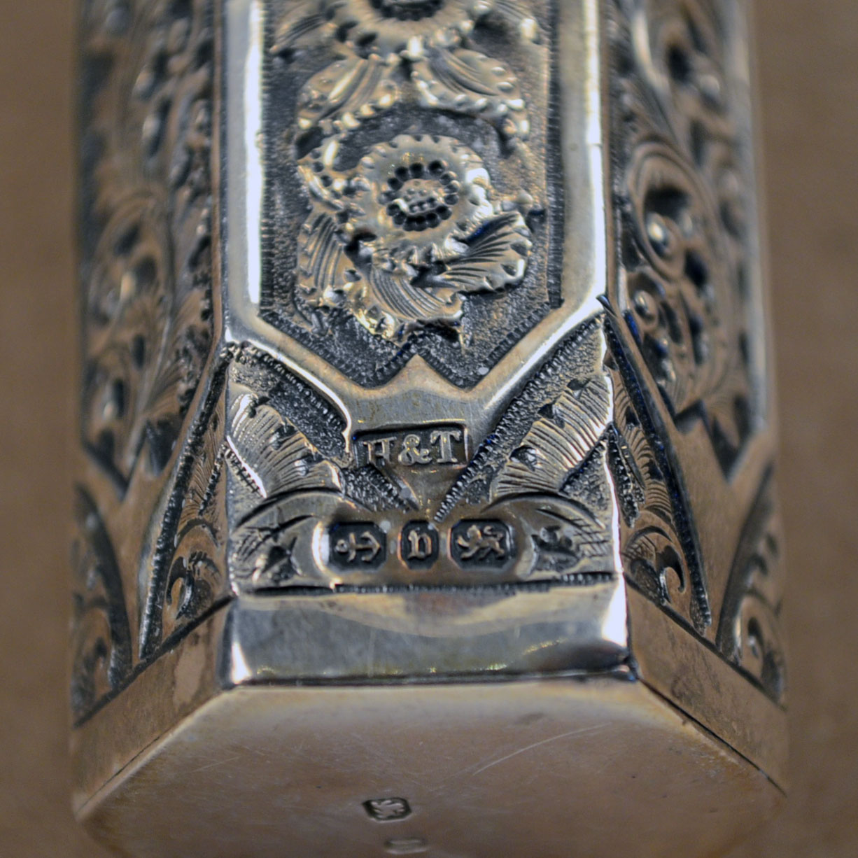 Hilliard & Thomason Antique Silver Perfume Bottle