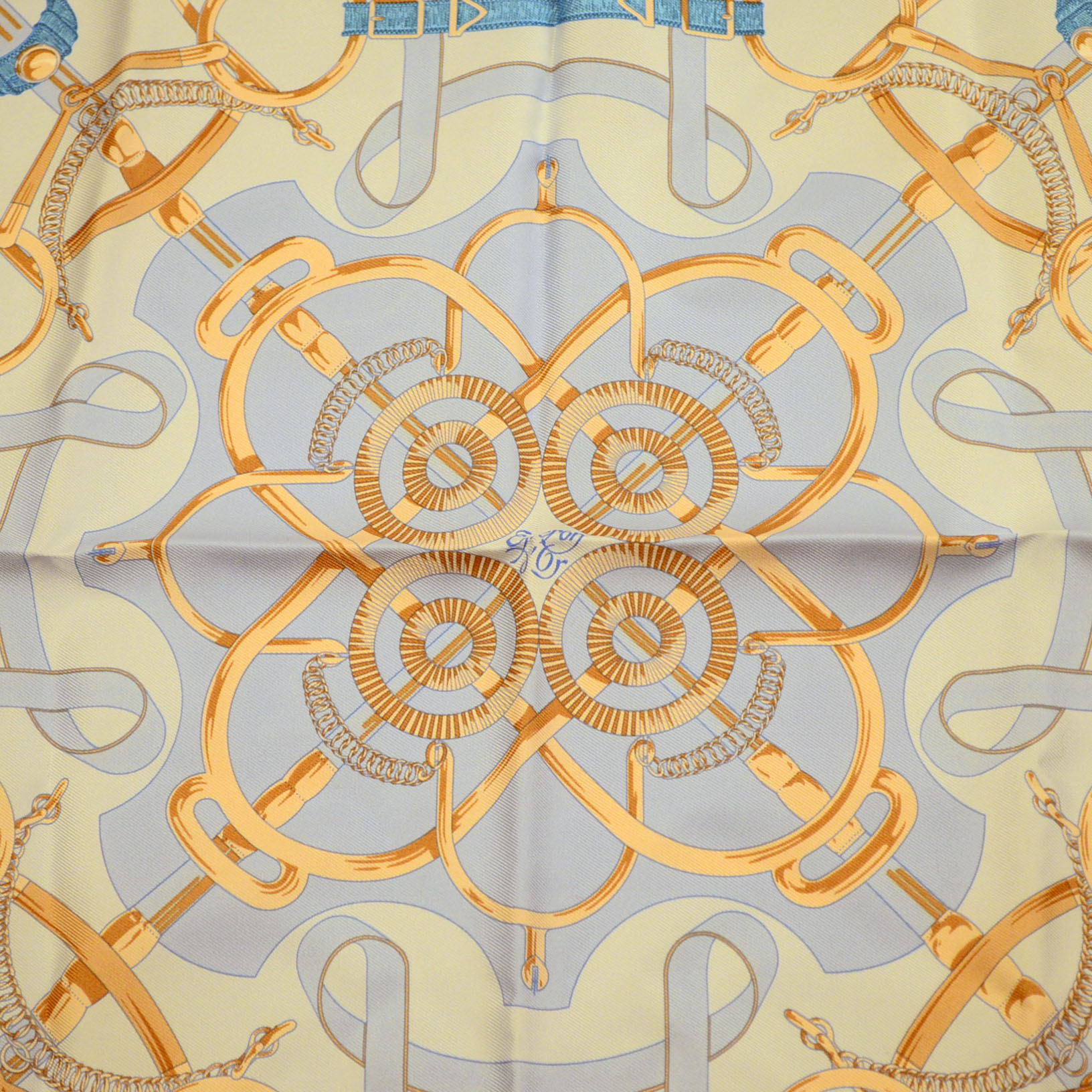 Hermès "Eperon d'Or" Silk Scarf with Two Neck Scarves