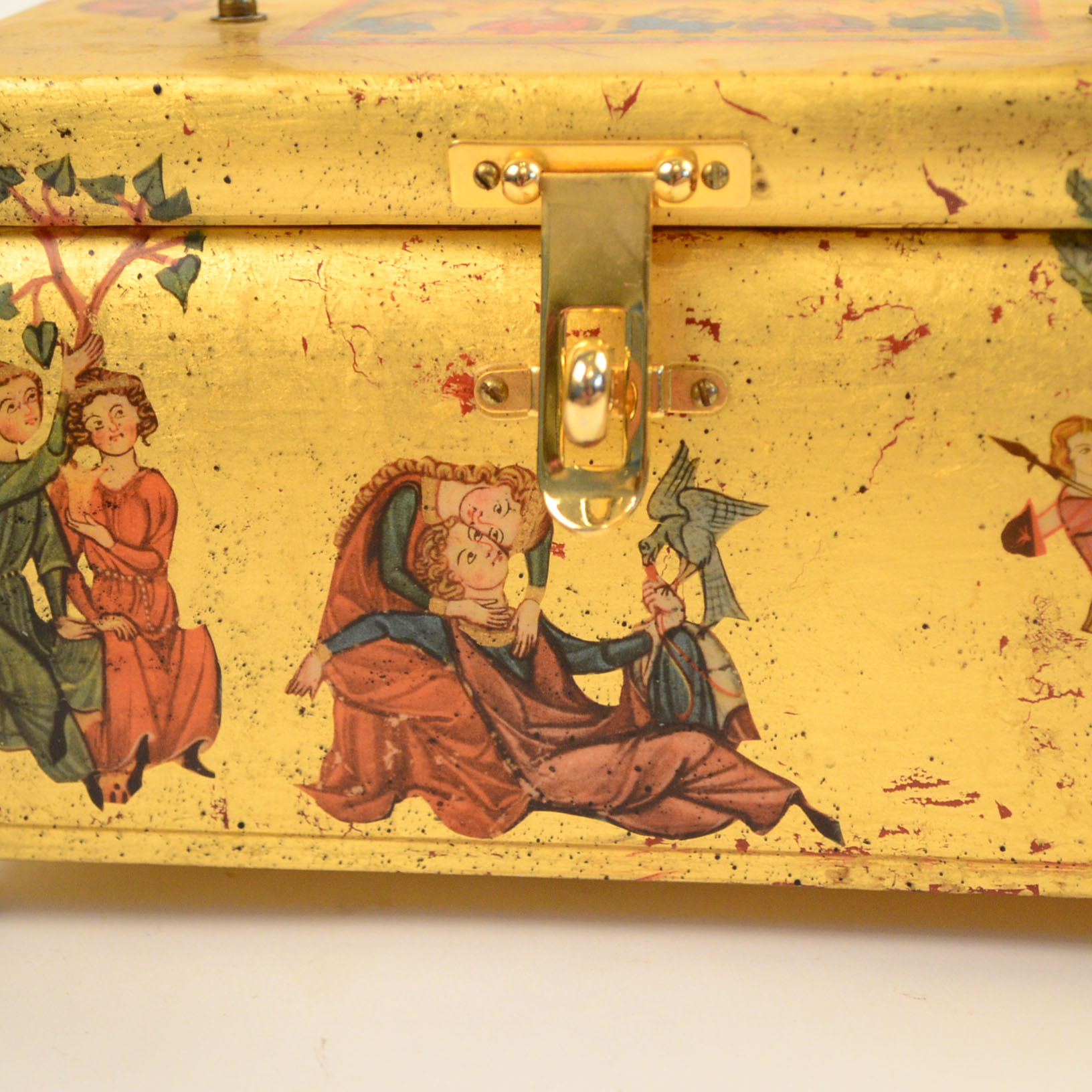 Jewelry Box with Medieval Imagery