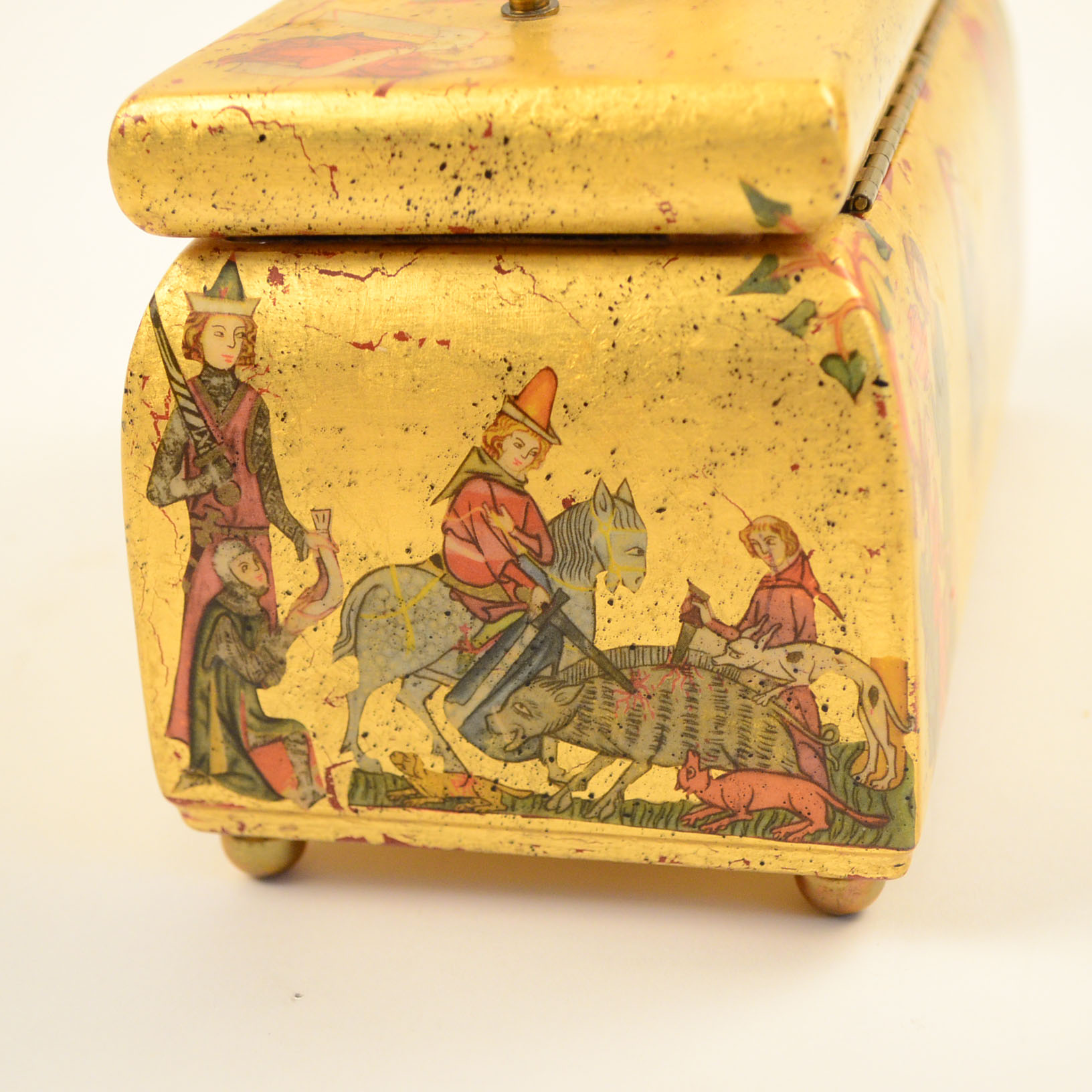 Jewelry Box with Medieval Imagery