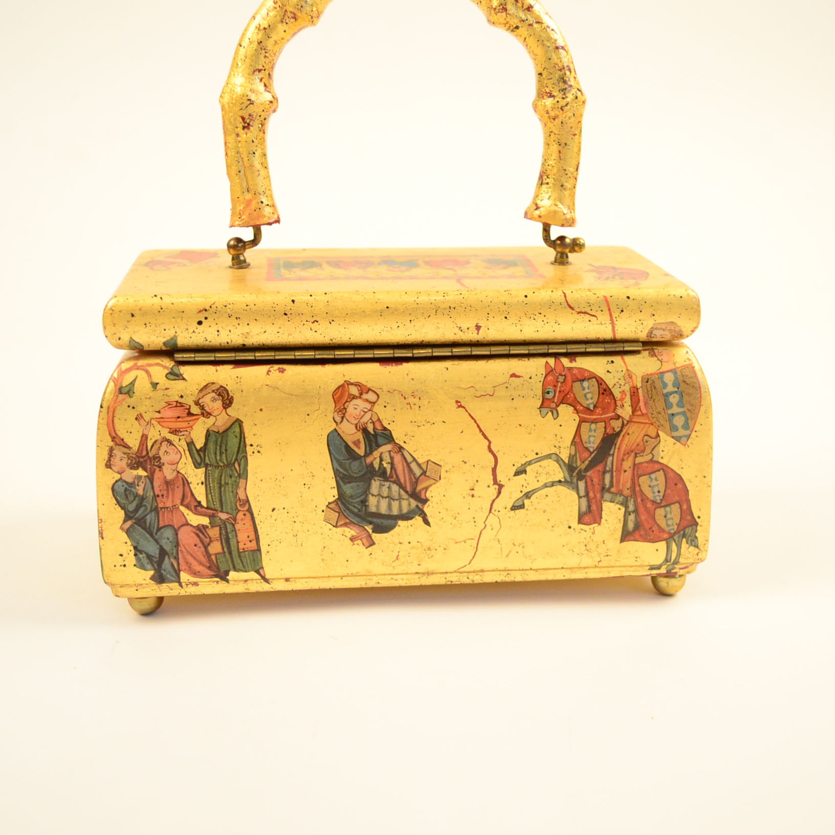 Jewelry Box with Medieval Imagery