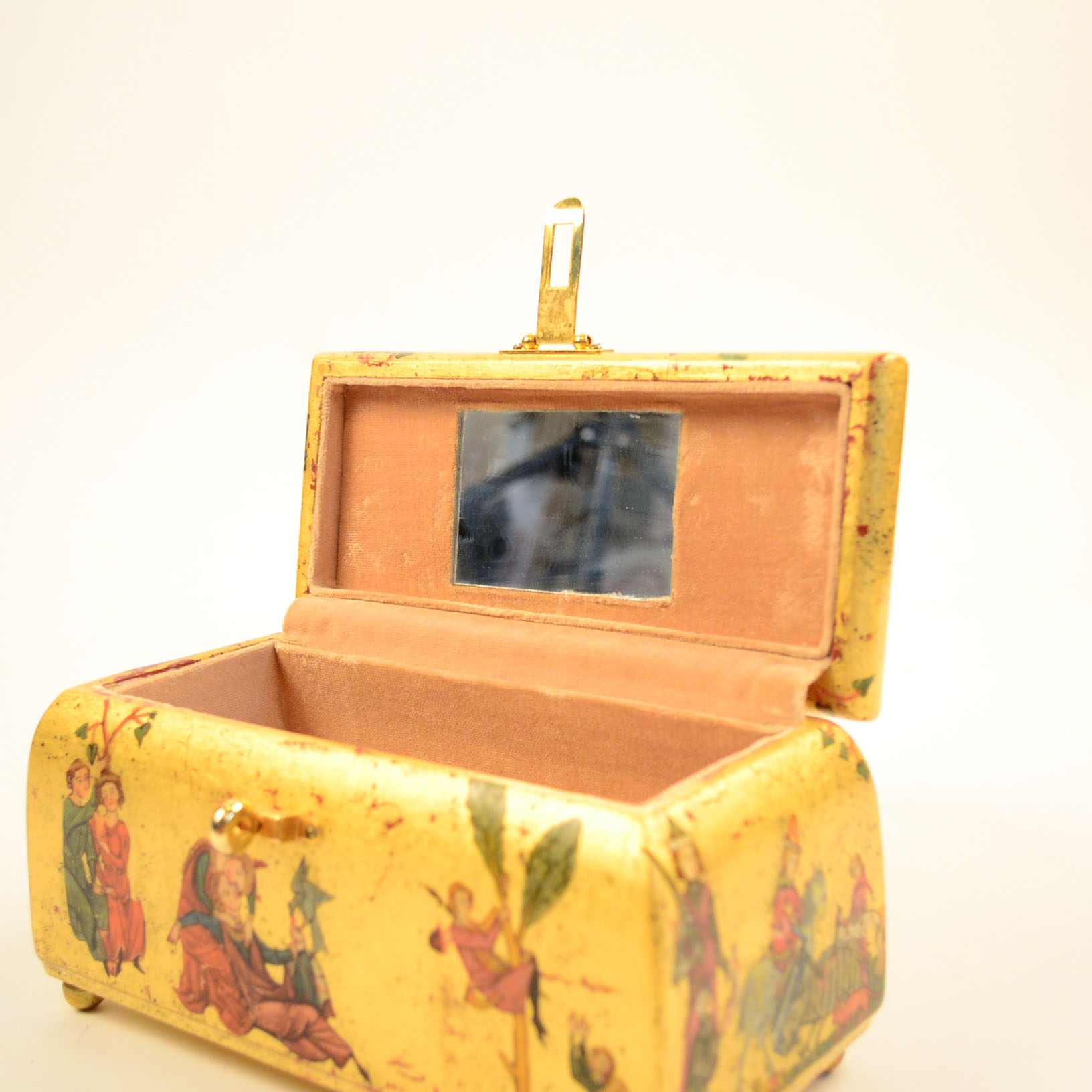 Jewelry Box with Medieval Imagery