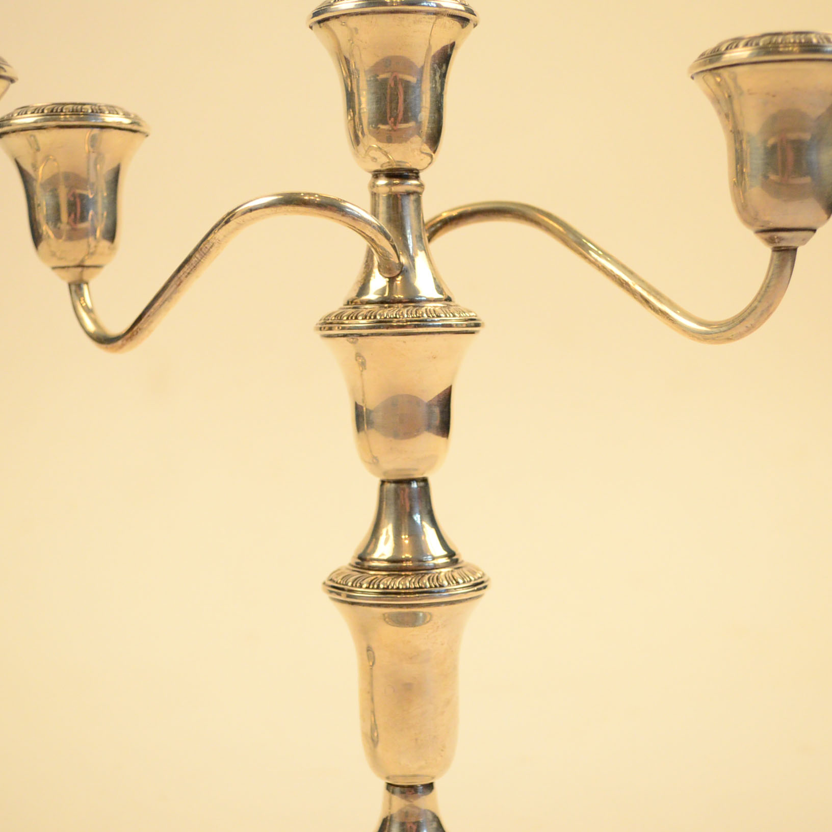 Pair of Weighted Sterling Candelabras
