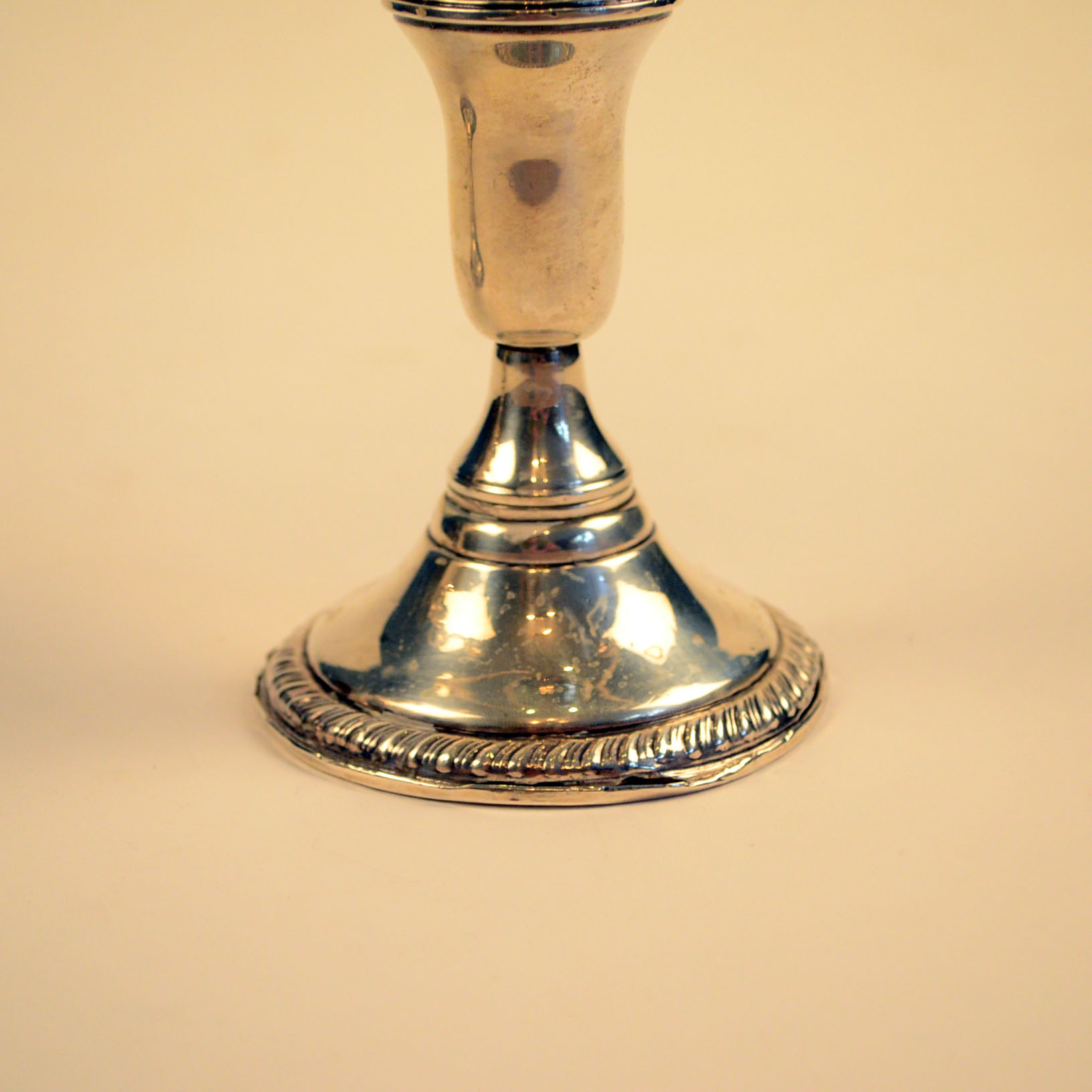 Pair of Weighted Sterling Candelabras