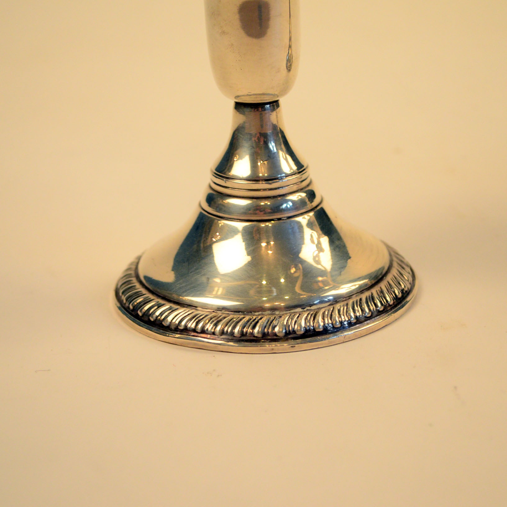 Pair of Weighted Sterling Candelabras