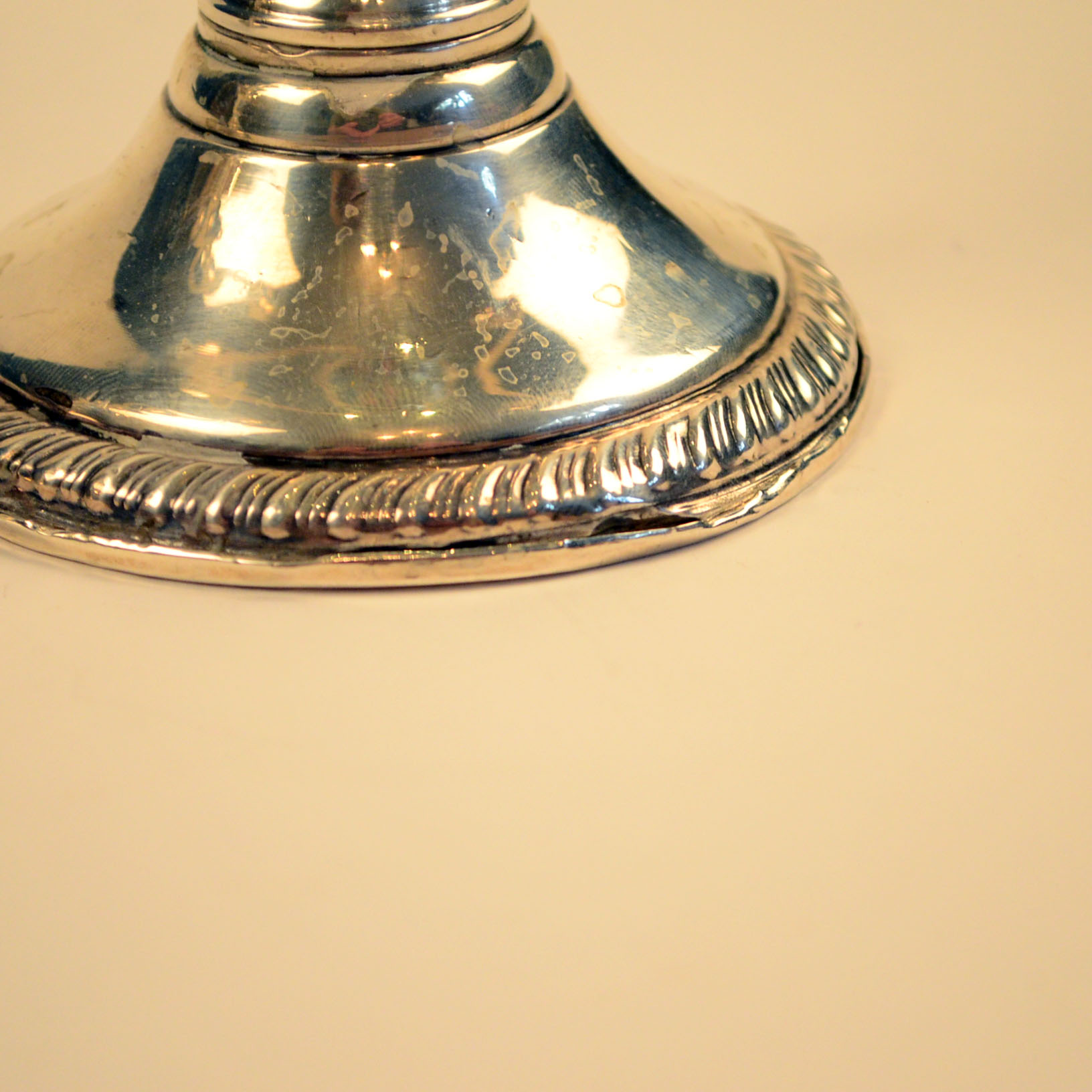 Pair of Weighted Sterling Candelabras