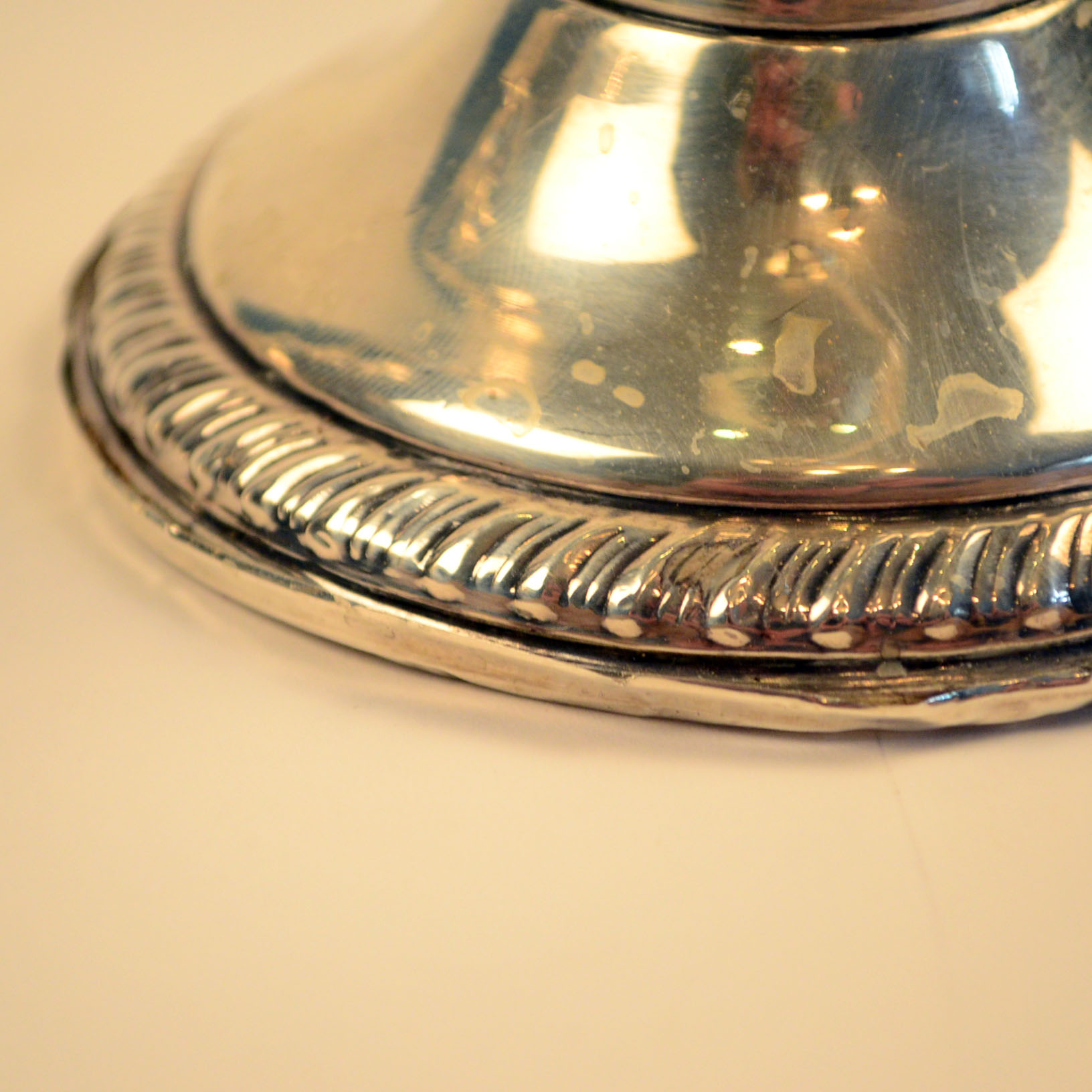 Pair of Weighted Sterling Candelabras