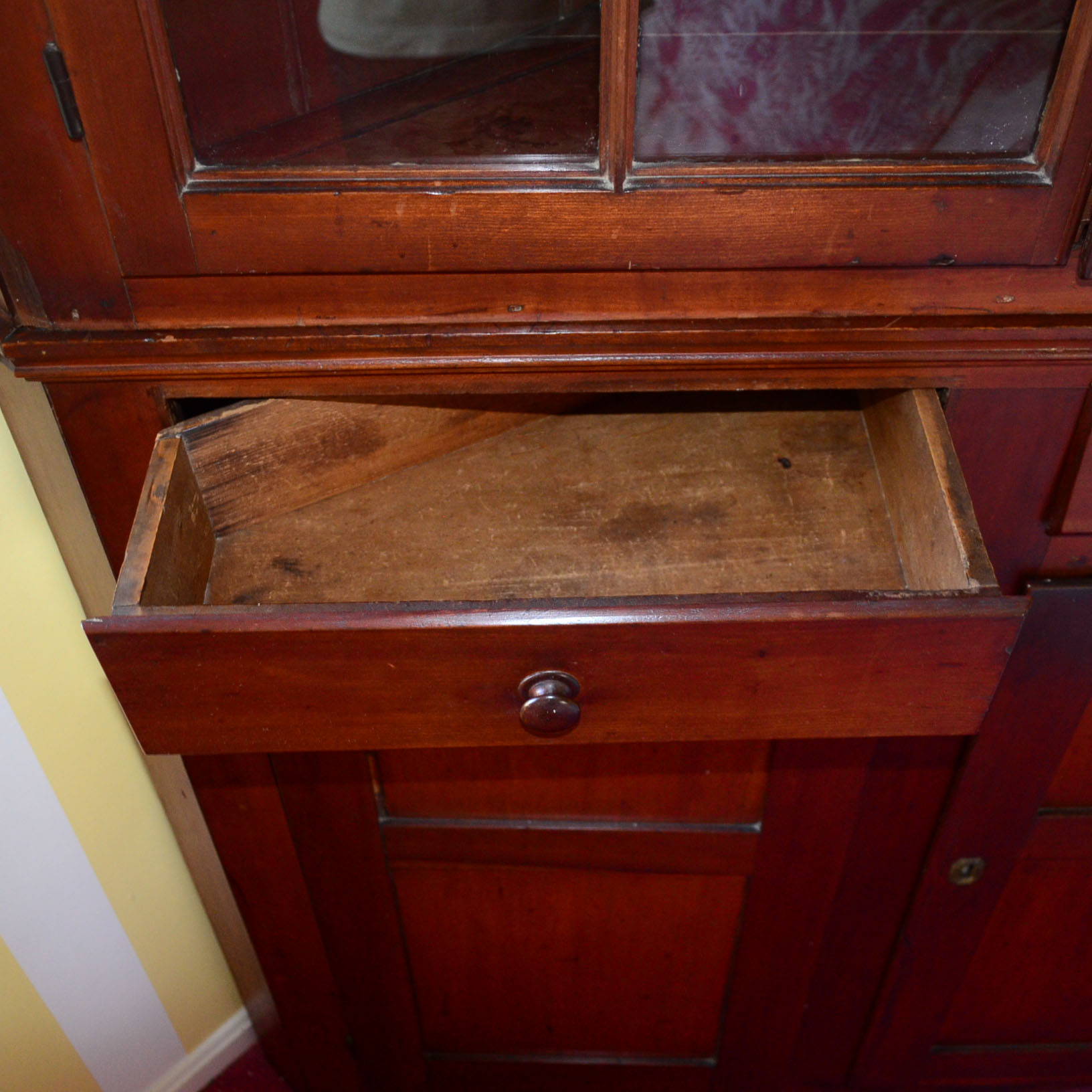 Antique Cherry Corner Cabinet, circa 1870