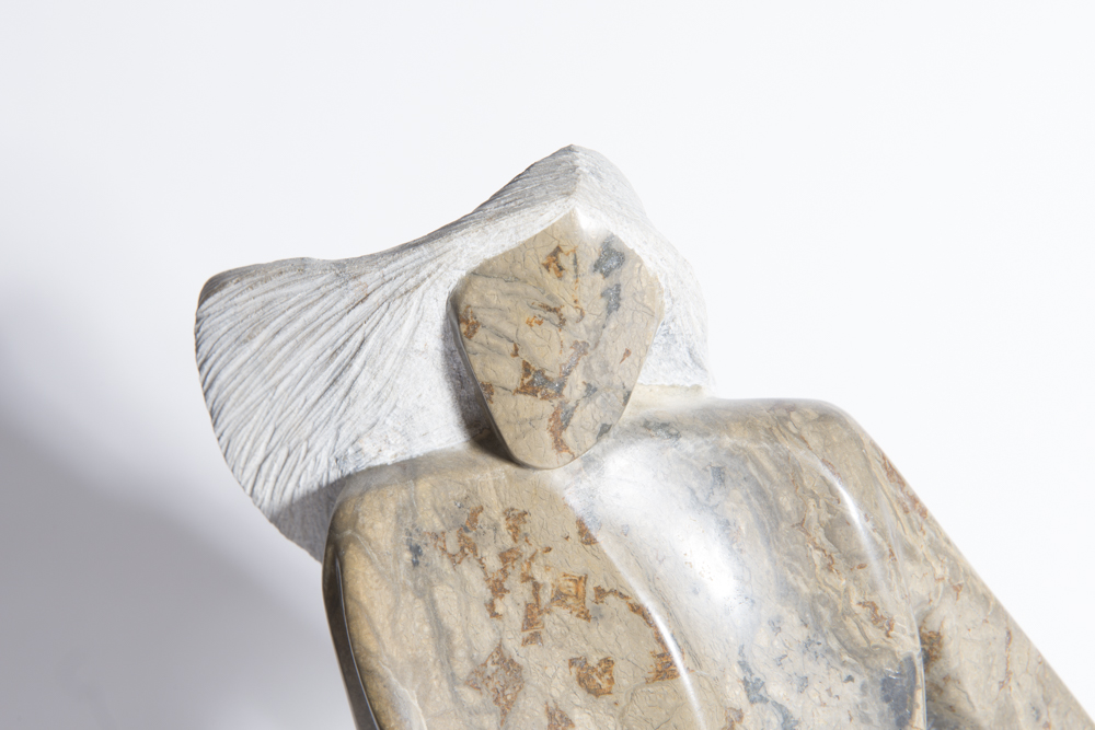 Randall Beyale Alabaster Sculpture of Female Figure