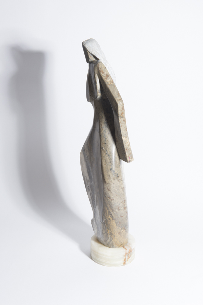 Randall Beyale Alabaster Sculpture of Female Figure