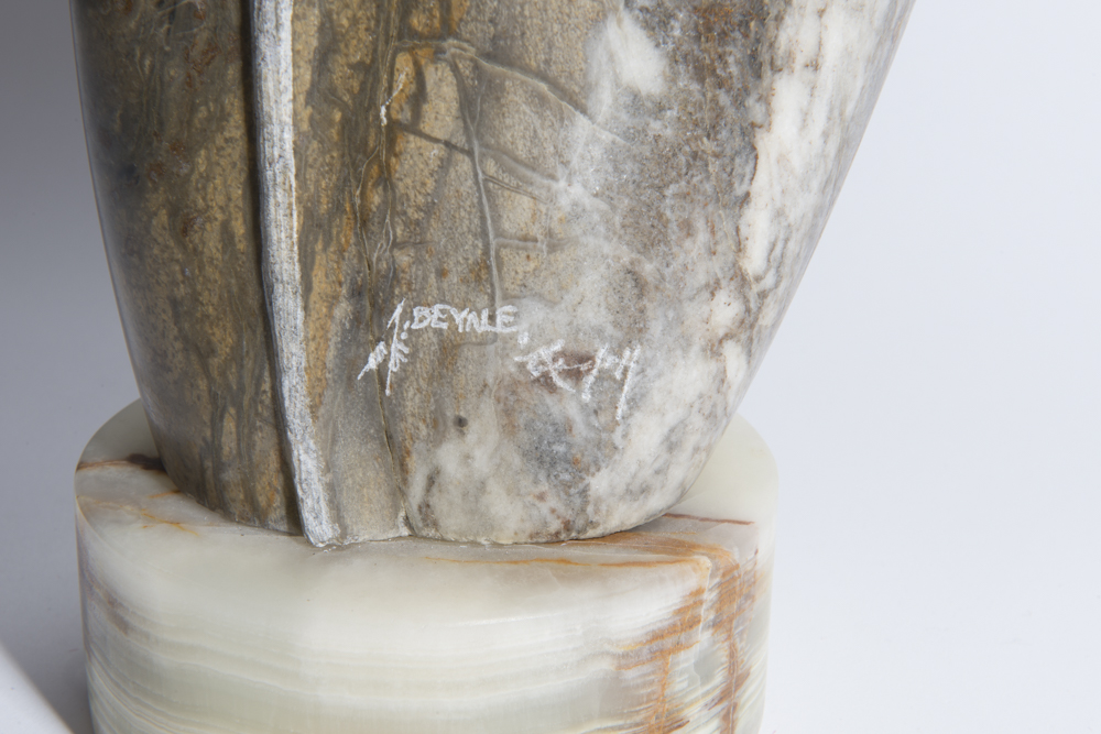 Randall Beyale Alabaster Sculpture of Female Figure