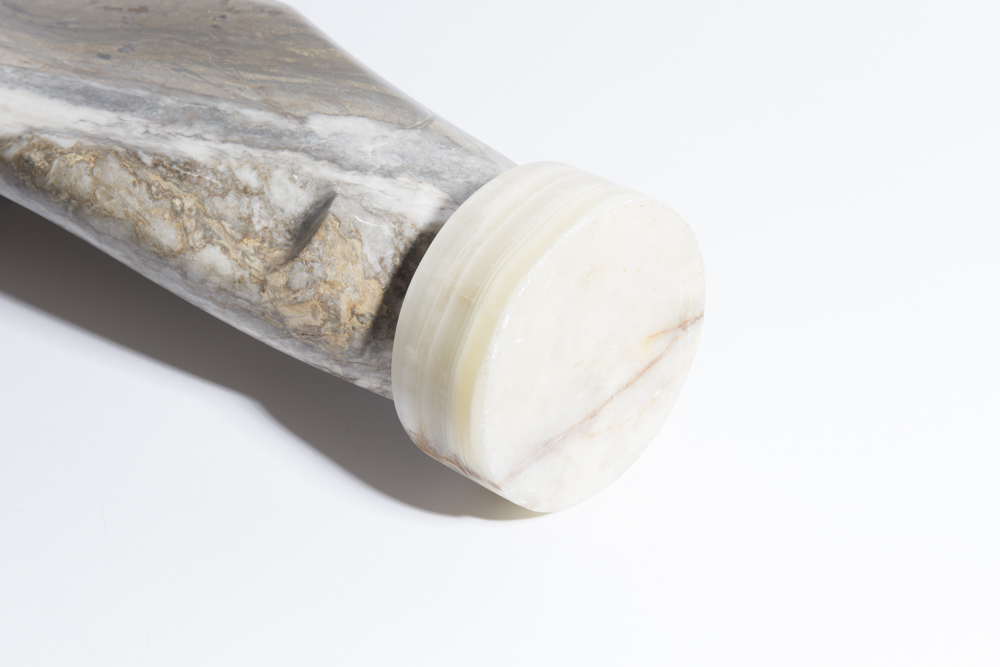 Randall Beyale Alabaster Sculpture of Female Figure