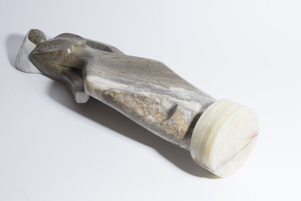 Randall Beyale Alabaster Sculpture of Female Figure