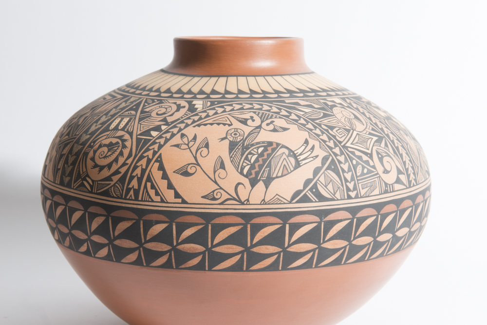 Reyes Madelena Pueblo Terracotta Large Vase