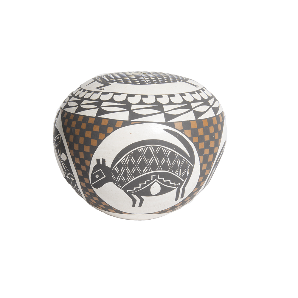 Emma Chino Hand-Painted Seed Jar