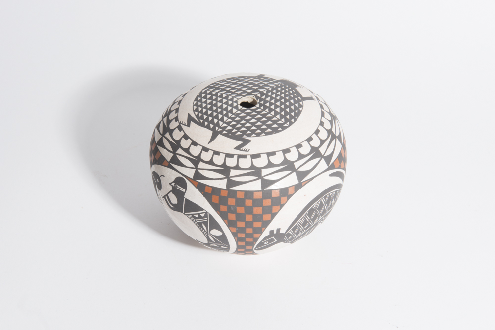 Emma Chino Hand-Painted Seed Jar