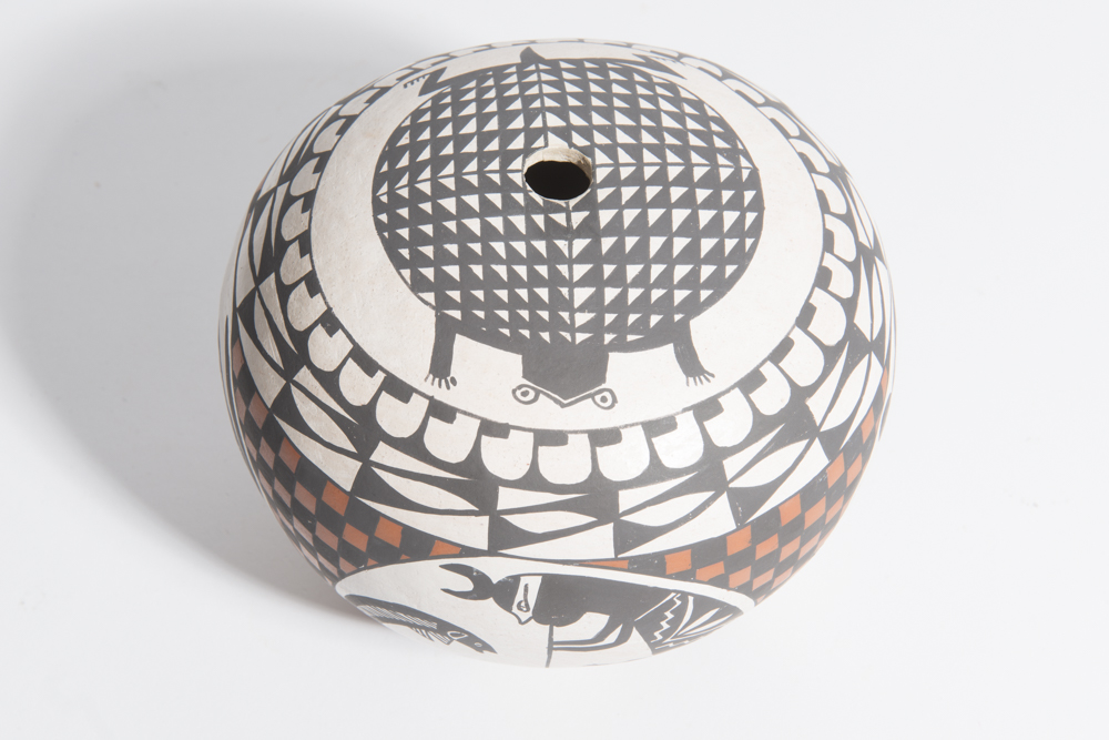 Emma Chino Hand-Painted Seed Jar