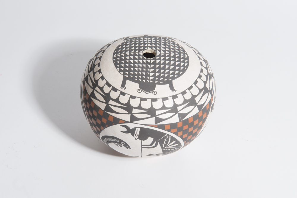 Emma Chino Hand-Painted Seed Jar