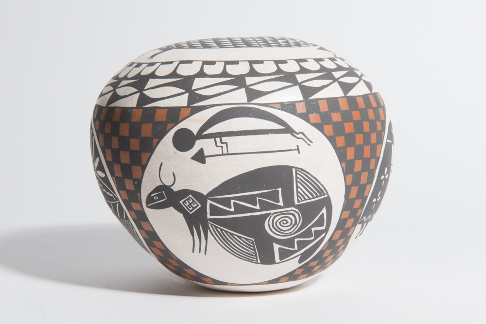 Emma Chino Hand-Painted Seed Jar